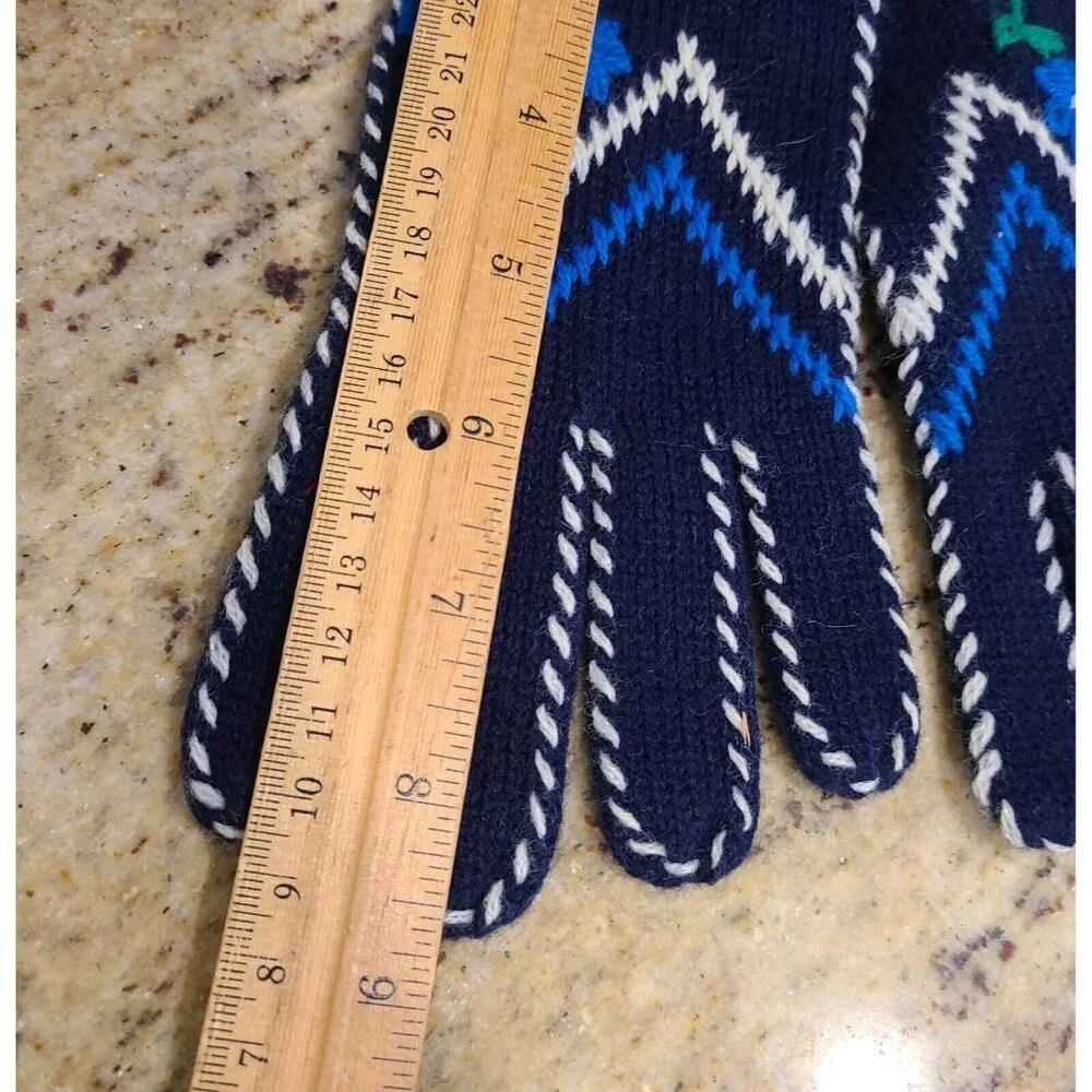 New! Vintage One Size Stretch Blue Knit 8.5